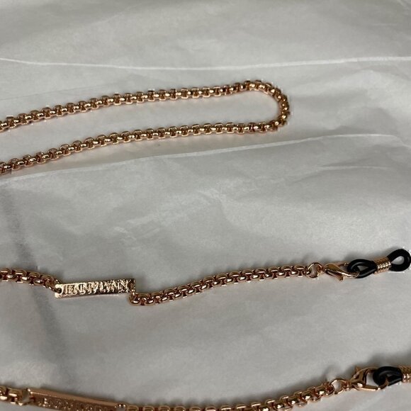 New JENNY LYNN Rose Gold Eyeglass Chain / Mask Holder - Picture 12 of 16